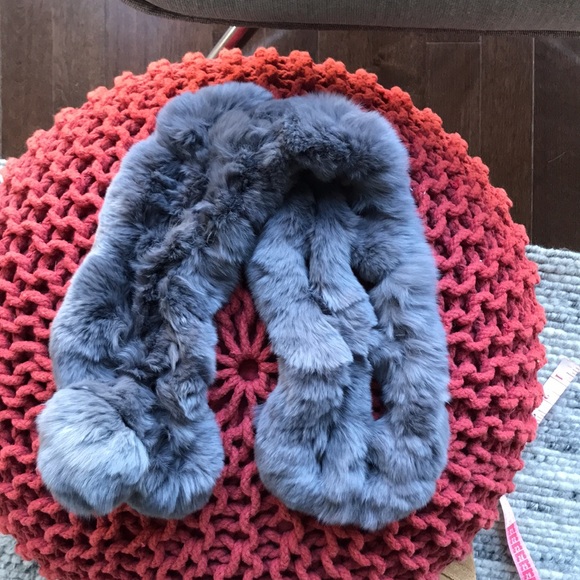 Grey mink scarf - Picture 6 of 6